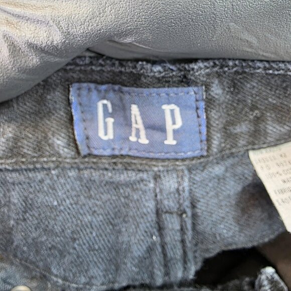 VINTAGE GAP Jeans Womens 6 Black Slim Fit Regular High Rise Tapered Made USA 90s - Picture 9 of 11
